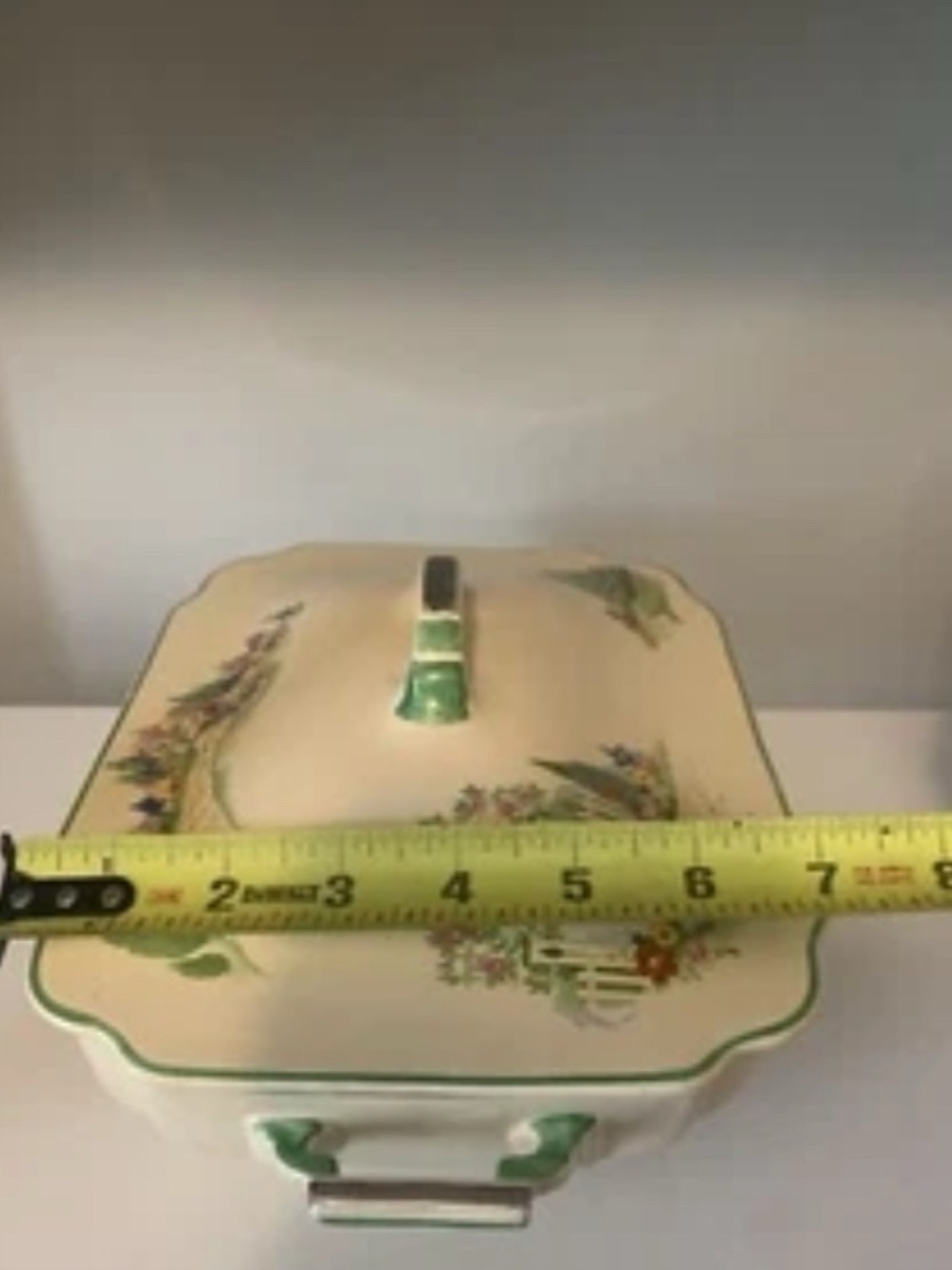 Rare Homer Laughlin English Garden Casserole Dish w/Lid C-4 Century Shape - Picture 16 of 16